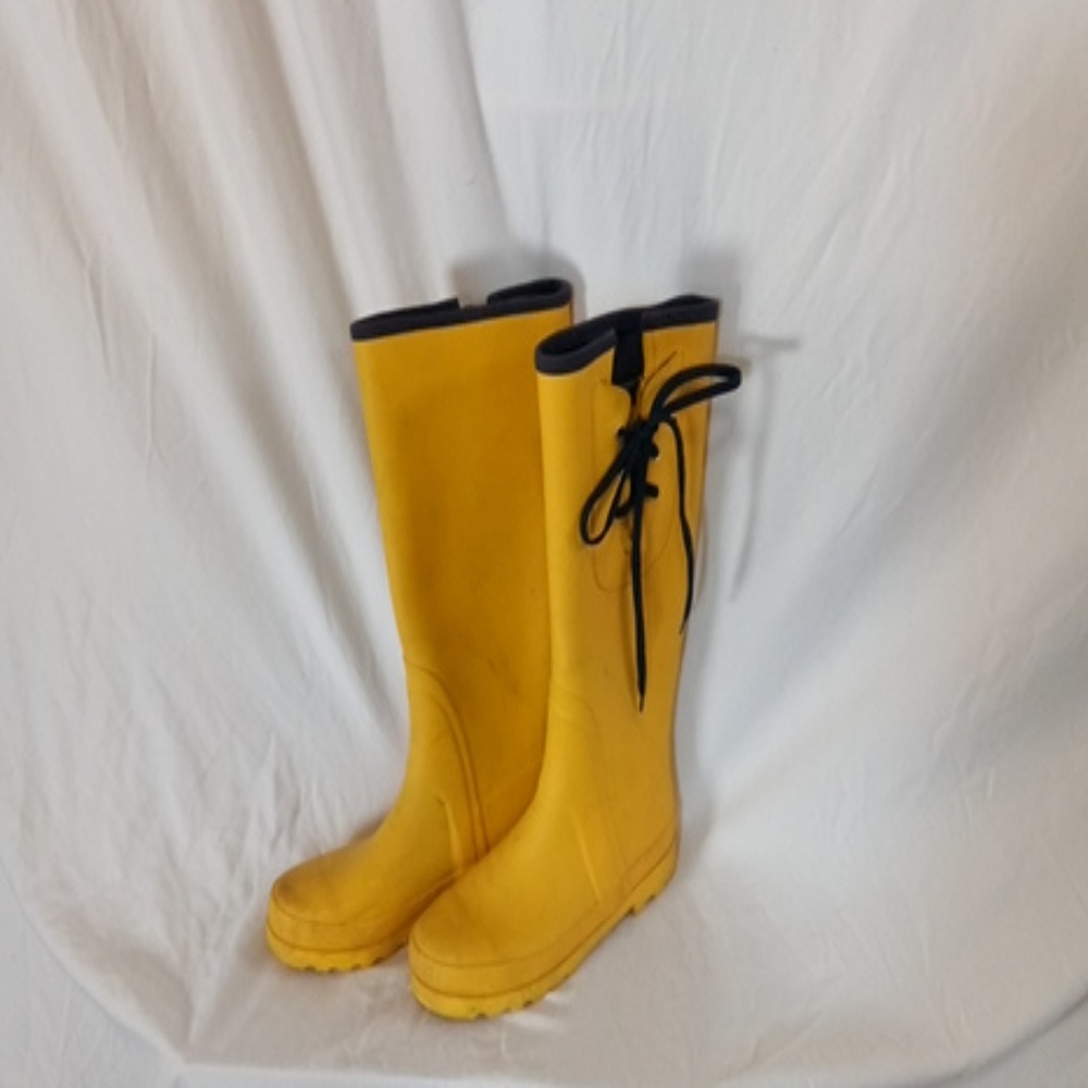 Yellow knee-high Rain Boots